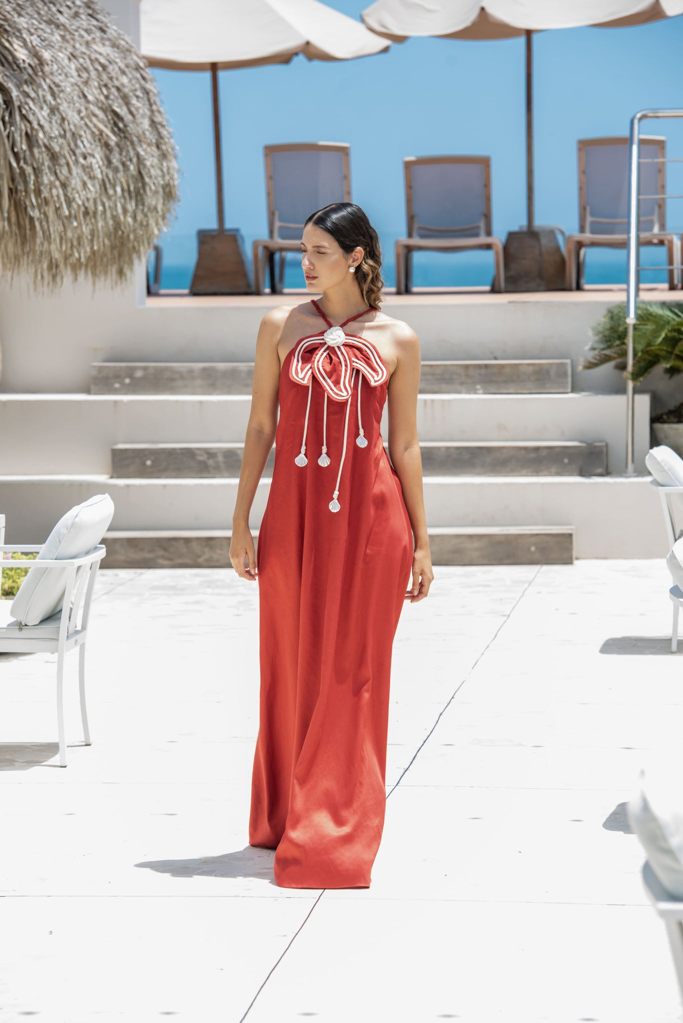 Aluna Burnt Red Dress