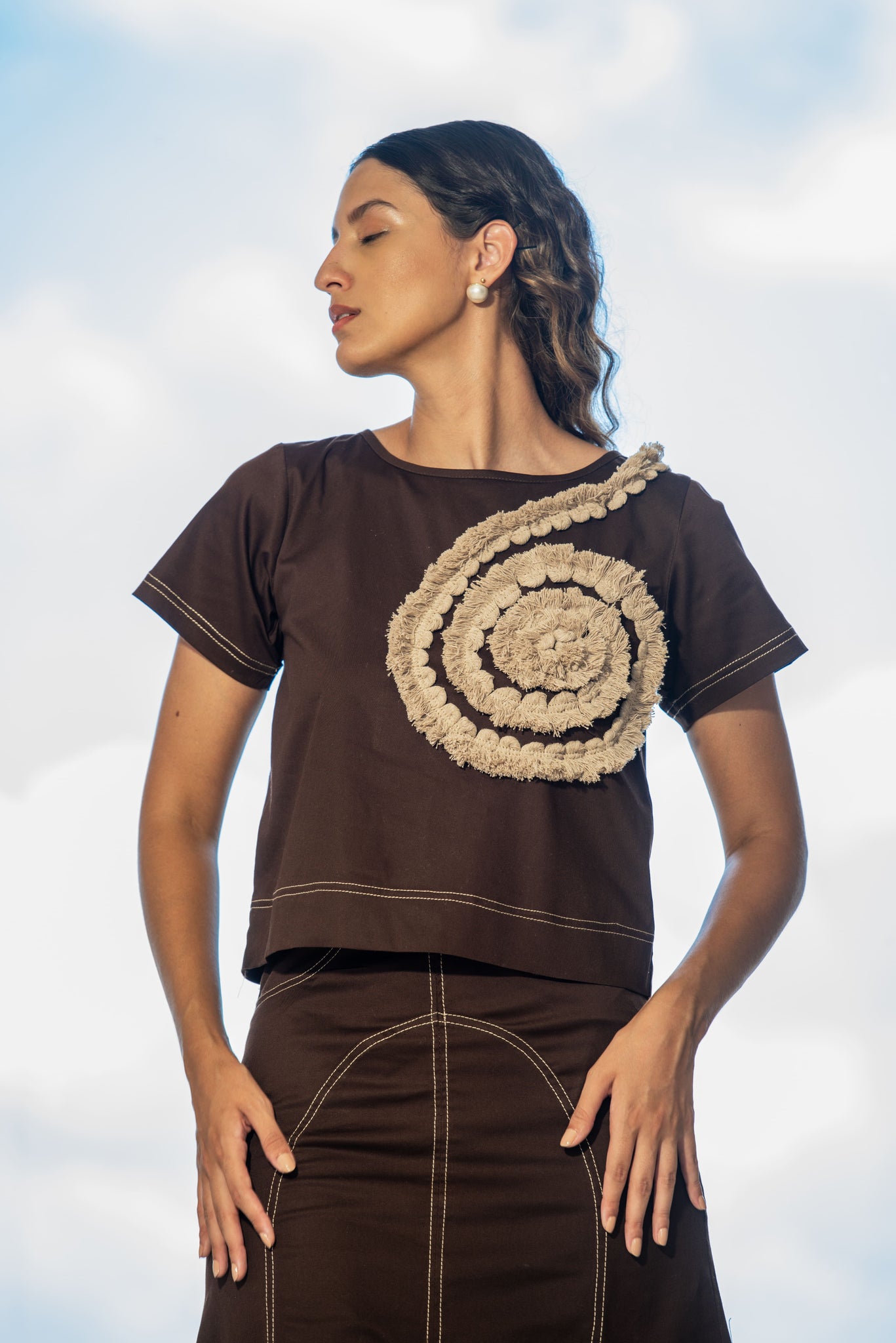 Alicante Coffee Blouse